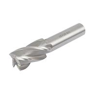 sourcing map 28mm Cutting Diameter Straight Shank 4 Flutes End Mill Milling Cutter