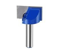 sourcing map 28mm Dia 8mm Shank Bottom Cleaning Router Bit, 2 Flutes Carbide Tipped Cutter Uncoated for Woodworking