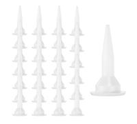 sourcing map 28pcs Caulking Nozzles Cones Nozzles Reusable Caulk Nozzle Tips Set for Epoxy Applicator Universal Sausage Caulking Gun
