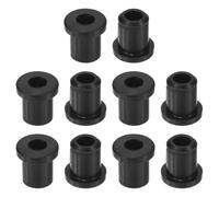 sourcing map 28Pcs Rubber Grommets 6mm Drill Hole, 4mm ID Hole Top Hat Grommet Black Silicone Rubber Hole Plug Gasket for Wiring, Automotive