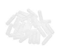 sourcing map 28Pcs Silicone End Caps, 0.6mm(1/32") ID 13mm(1/2") Height Round Rubber Elastic Screw Thread Protectors Soft Flexible Screw Bolt Covers Caps for Metal Tube Rod Bolt, Clear