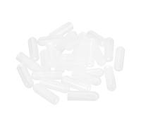 sourcing map 28Pcs Silicone End Caps, 1.8mm(1/16") ID 13mm(1/2") Height Round Rubber Elastic Screw Thread Protectors Soft Flexible Screw Bolt Covers Caps for Metal Tube Rod Bolt, Clear