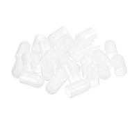 sourcing map 28Pcs Silicone End Caps, 12mm(15/32") ID 20mm(25/32") Height Round Rubber Elastic Screw Thread Protectors Soft Flexible Screw Bolt Covers Caps for Metal Tube Rod Bolt, Clear