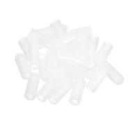 sourcing map 28Pcs Silicone End Caps, 3.5mm(1/8") ID 13mm(1/2") Height Round Rubber Elastic Screw Thread Protectors Soft Flexible Screw Bolt Covers Caps for Metal Tube Rod Bolt, Clear