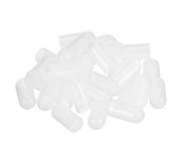 sourcing map 28Pcs Silicone End Caps, 6mm(1/4") ID 13mm(1/2") Height Round Rubber Elastic Screw Thread Protectors Soft Flexible Screw Bolt Covers Caps for Metal Tube Rod Bolt, Clear