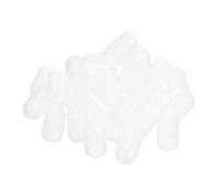 sourcing map 28Pcs Silicone End Caps, 8.5mm(11/32") ID 13mm(1/2") Height Round Rubber Elastic Screw Thread Protectors Soft Flexible Screw Bolt Covers Caps for Metal Tube Rod Bolt, Clear