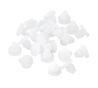 sourcing map 28Pcs Silicone Plugs, Rubber Round Snap in Locking Hole Plugs for 6-7mm Hole, Hole Stoppers Waterproof Hole Plug for Metal Tube, Furniture End Caps Inserts, Translucent