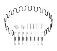 sourcing map 29.5" Upholstery Spring Replacement Kit, Carbon Steel Sagging Cushions Repair Kit Arch Spring with Balance Hooks, S Spring Clips, Screws for Sofa Recliner Chair, Black