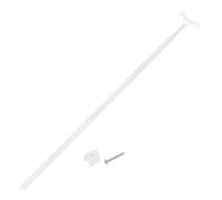 sourcing map 29"-53" Draw Rod for Cordless Blinds, Telescopic Rod to Pull Window Shades Up and Down, Clothes Hanger Hook Pole, Aluminum Alloy Blinds Tilt Wand for Roller Shades, White