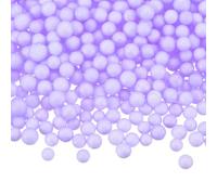 sourcing map 29g Foam Beads, 4-6mm Mini Foam Balls Small Polystyrene Beads for DIY Craft Supplies Wedding Party Decorations, Purple