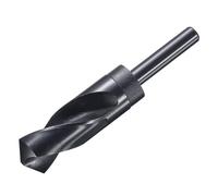sourcing map 29mm Drill Bit 1/2" Reduced Shank 4341 High-Speed Twist HSS Nitriding Black 135° for Light-duty Soft Metal Aluminum Alloy Wood Plastic