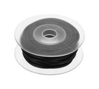 sourcing map 2mm 5.5Yards Hollow Pipe Rubber Cords, Elastic Silicone Tube Cord Barber Cord for Knitting Jewelry Making DIY Crafts Stitch Holders, Black