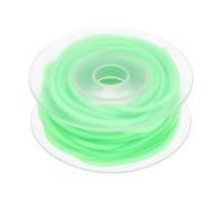 sourcing map 2mm 5.5Yards Hollow Pipe Rubber Cords, Elastic Silicone Tube Cord Barber Cord for Knitting Jewelry Making DIY Crafts Stitch Holders, Pale Green