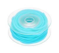 sourcing map 2mm 5.5Yards Hollow Pipe Rubber Cords, Elastic Silicone Tube Cord Barber Cord for Knitting Jewelry Making DIY Crafts Stitch Holders, Sky Blue