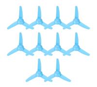 sourcing map 2mm DC Motor Shaft Propeller, 80mm Fan Shape 3-blade Plastic Straight Propeller for DIY Model Airplane Science Education Toys Motor RC Boat Micro (Blue, Pack of 10)