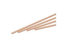 sourcing map 2mm Diameter 100mm Length Solid Copper Round Rod Lathe Bar Stock for DIY Craft CNC Cutting Pack of 4