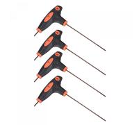 sourcing map 2mm Hex Key T-Handle Dual End Wrench Spanner, Metric S2 Steel 4 Pcs