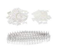 sourcing map 2mm Pitch PH Connector Kits 7 Pin Male Female Header Socket 7-Pin Housing Cable Adapter and Crimp DIP Kits, 50 Set(450pcs)