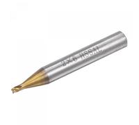 sourcing map 2mm x 6mm Drill Bit for Vertical Cutting Machine, High Speed Steel 4 Flute Spiral Milling Cutter