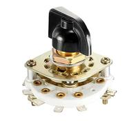 sourcing map 2P4T 2 Pole 4 Position Selectable 1 Deck Band Channel Rotary Switch Selector with Knob