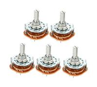 sourcing map 2P4T 2 Pole 4 Position Selectable Single Deck Band Channel Rotary Switch Selector 5Pcs