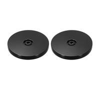 sourcing map 2Pack Acrylic Lazy Susan Turntable, 4" Spinner Lazy Susan Turntable Organizer, Acrylic Ball Bearing Rotating Tray for Pantry Spice Rack Decorating, Black