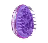 sourcing map 2Pack Detangling Hair Brush, Egg Shaped Palm Detangling Brush Mini Travel Detangler Hairbrush for Wet Dry Hair Glide Through Tangles Curly Long Thick Massage Home Portable, Purple