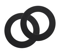 sourcing map 2Pack Goof Rings, 2.8" ID 4.5" OD Steel Flat Goof Trim Ring Light Cover Plate Flush Mount Can Converter for Recessed Downlight Vent Ceiling Medallion Wall Hole Decor, Matte Black