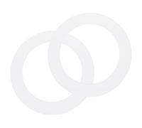 sourcing map 2Pack Goof Rings, 3.8" ID 5.3" OD Steel Flat Goof Trim Ring Light Cover Plate Flush Mount Can Converter for Recessed Downlight Vent Ceiling Medallion Wall Hole Decor, Matte White