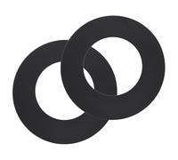 sourcing map 2Pack Goof Rings, 3" ID 5.3" OD Steel Flat Goof Trim Ring Light Cover Plate Flush Mount Can Converter for Recessed Downlight Vent Ceiling Medallion Wall Hole Decor, Matte Black
