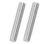 sourcing map 2Pack M10x55mm Fully Threaded Rod, 316 Stainless Steel Right Hand All Thread Screw Studs for Furniture Assembly Fastening, 1.5mm Pitch