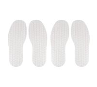 sourcing map 2Pair Shoe Bottom Full Sole Replacement 3.7mm Thickness Rubber Repair Non-Slip for Flat Shoe, White