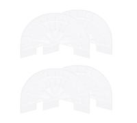 sourcing map 2pair Shoe Sole Protector for Sneakers Size 8-8.5 Self-Adhesive Non Slip Pad Heel Plates Repair for Men and Women, White