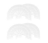 sourcing map 2pair Shoe Sole Protector for Sneakers Size 8-8.5 Self-Adhesive Non Slip Pad Heel Plates Repair for Men and Women, Transparent