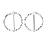 sourcing map 2Pcs 0.18" x 1.77" Tractor Pins 304 Stainless Steel Linch Pin Assortment Kit with Ring for Trailers, Farm Tractors, Trucks, Lawn Mowers, Silver