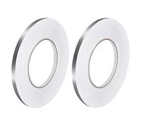 sourcing map 2Pcs 0.2 Inchx164 Ft Foil Self Adhesive Tile Sticker Decoration Gap Sealing Tape Strip Waterproof Self-Adhesive Floor Crevice Line Sticker for Wall, Cabinet, Kitchen, Silver