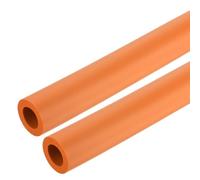 sourcing map 2pcs 0.3 Meter/1ft Pipe Insulation Tube 18mm ID 1 3/16"(30mm) OD Foam Tubing for Handle Grip Support, Orange