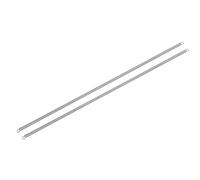 sourcing map 2Pcs 0.7x5x300mm Extension Springs, 304 Stainless Steel Extended Compression Spring Steel Dual Hook Tension Springs for Machinery Construction Industrial Home Repairs Silver