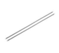 sourcing map 2Pcs 0.7x6x300mm Extension Springs, 304 Stainless Steel Extended Compression Spring Steel Dual Hook Tension Springs for Machinery Construction Industrial Home Repairs Silver