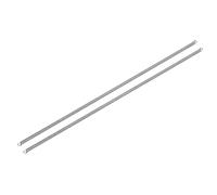 sourcing map 2Pcs 0.8x5x300mm Extension Springs, 304 Stainless Steel Extended Compression Spring Steel Dual Hook Tension Springs for Machinery Construction Industrial Home Repairs Silver