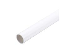 sourcing map 2Pcs 0.98 Inch PVC Rigid Tube Round Pipe 22.2mm ID 25mm OD 12" High Impact for Water Pipe, Aquarium, Fish Tank, Greenhouse Garden, White