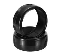 sourcing map 2Pcs 1/10 RC On-Road Car Tyres, RC Drift Tires Hard Plastic Tyre Replacement for Remote Controlled Drifting Vehicles, Black