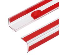 sourcing map 2Pcs 1.3 ft x 0.67 Inch Edge Corner Protectors, Self Adhesive Wall Corner Protector for Furniture Table Door Wall Edge Guard, Clear