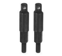 sourcing map 2pcs 1/4" Service Wrench Hex Key Adapter 3/16" 5/16" Square Hexagon Ratchet Wrench Bit Adapters HVAC Valve Opener for Air Conditioning Refrigeration Equipment Repair
