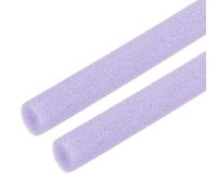 sourcing map 2pcs 1/5" ID Pipe Insulation Foam Tube, Foam Pipe Tubing Covers 0.59" OD Wrap Roll Bar Tubing 3.3FT Long - Heat Preservation for Handle Heat Water/Pipe Freeze Protection, Purple