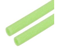 sourcing map 2pcs 1/5" ID Pipe Insulation Foam Tube, Foam Pipe Tubing Covers 0.59" OD Wrap Roll Bar Tubing 3.3FT Long - Heat Preservation for Handle Heat Water/Pipe Freeze Protection, Green