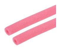 sourcing map 2pcs 1/5" ID Pipe Insulation Foam Tube, Foam Pipe Tubing Covers 0.59" OD Wrap Roll Bar Tubing 3.3FT Long - Heat Preservation for Handle Heat Water/Pipe Freeze Protection, Rose Red