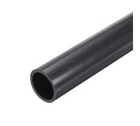 sourcing map 2Pcs 1.5 Inch PVC Rigid Tube Round Pipe 31.6mm ID 38mm OD 12" High Impact for Water Pipe, Aquarium, Fish Tank, Greenhouse Garden, Deep Grey