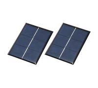 sourcing map 2Pcs 1.5V 0.45W 300mA Mini Solar Panels, Small Solar Photovoltaic Power Cells Charge DIY Electric Toy Materials Kits