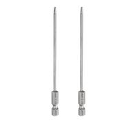 sourcing map 2pcs #1 Phillips Screwdriver Bit PH1 1/4" Hex Shank 4.3" (110mm) Long 2.5mm Rod Magnetic Cross Head Drill Bits S2 Steel Industrial Screw Driver for Electric Power Tools, Gray